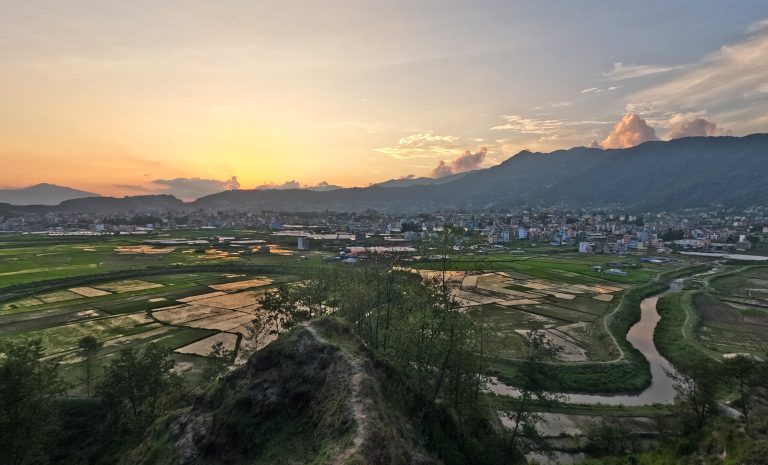 sunset from bagmati
